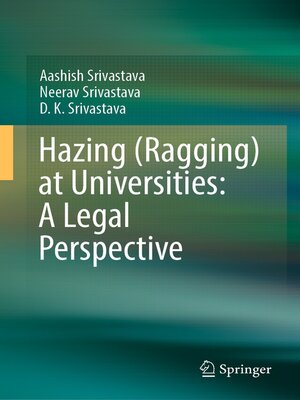 cover image of Hazing (Ragging) at Universities